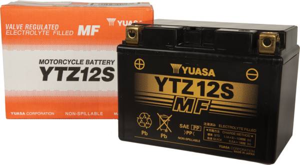 YUASA - BATTERY YTZ12S SEALED FACTORY ACTIVATED - Image 1