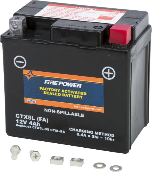 FIRE POWER - BATTERY CTX5L SEALED FACTORY ACTIVATED - Image 1