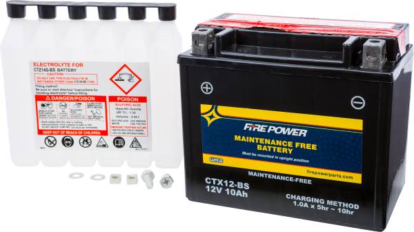 FIRE POWER - BATTERY CTX12-BS MAINTENANCE FREE - Image 1