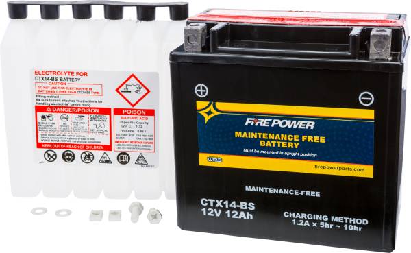 FIRE POWER - BATTERY CTX14-BS MAINTENANCE FREE - Image 1