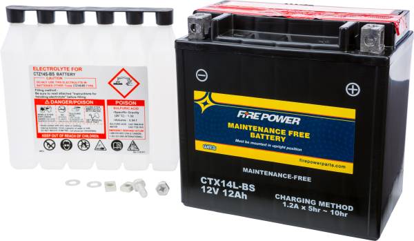 FIRE POWER - BATTERY CTX14L-BS MAINTENANCE FREE - Image 1