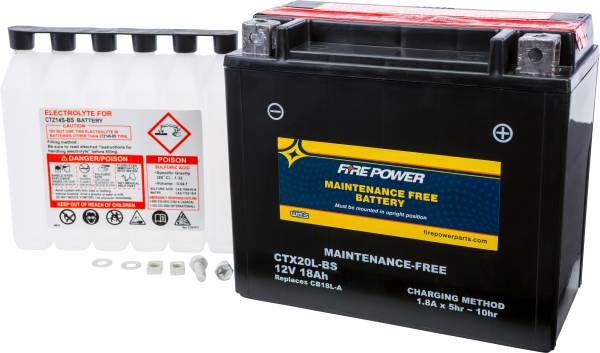 FIRE POWER - BATTERY CTX20L-BS MAINTENANCE FREE - Image 1