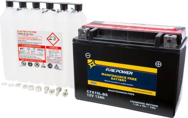 FIRE POWER - BATTERY CTX15L-BS MAINTENANCE FREE - Image 1