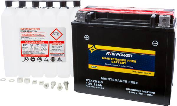 FIRE POWER - BATTERY CTX20-BS MAINTENANCE FREE - Image 1