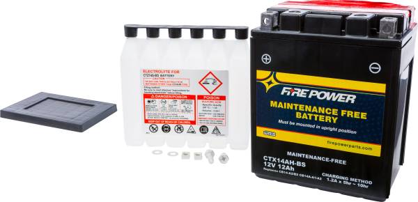 FIRE POWER - BATTERY CTX14AH-BS MAINTENANCE FREE - Image 1