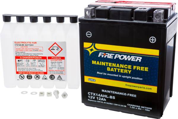 FIRE POWER - BATTERY CTX14AHL-BS MAINTENANCE FREE - Image 1