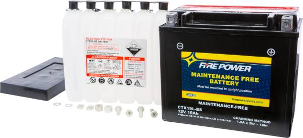 FIRE POWER - BATTERY CTX19L-BS MAINTENANCE FREE - Image 1