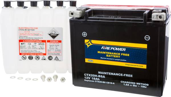 FIRE POWER - BATTERY CTX20H-BSA MAINTENANCE FREE - Image 1