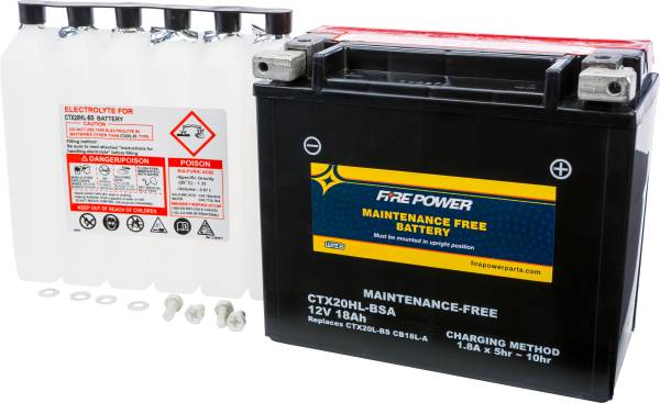 FIRE POWER - BATTERY CTX20HL-BSA MAINTENANCE FREE - Image 1