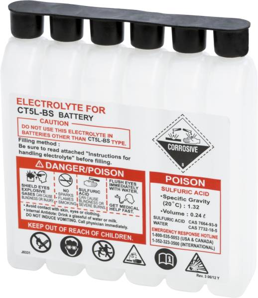 FIRE POWER - SEALED BATTERY ELECTROLYTE PACK 240CC - Image 1