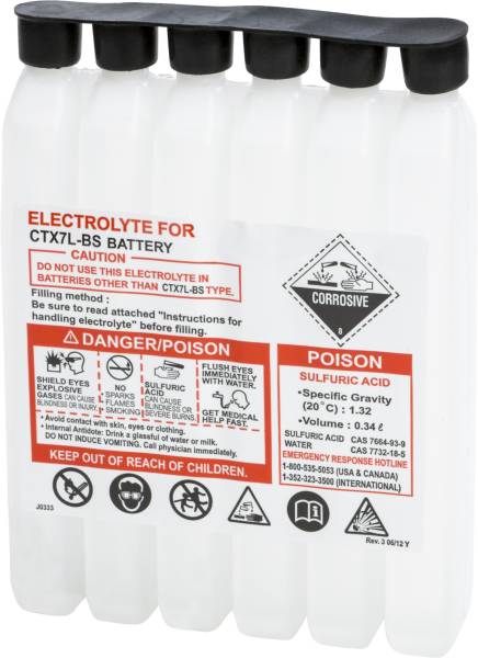 FIRE POWER - SEALED BATTERY ELECTROLYTE PACK 336CC - Image 1