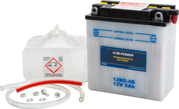 FIRE POWER - BATTERY W/ACID 12N5-4B 12V - Image 1