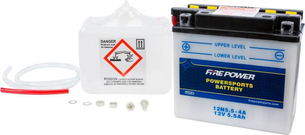 FIRE POWER - BATTERY W/ACID 12N5.5-4A 12V - Image 1