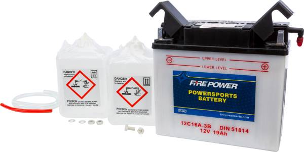 FIRE POWER - BATTERY W/ACID 12C16A-3B 12V - Image 1