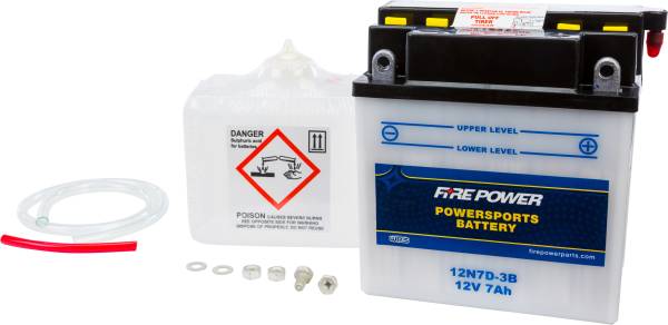 FIRE POWER - BATTERY W/ACID 12N7D-3B 12V - Image 1