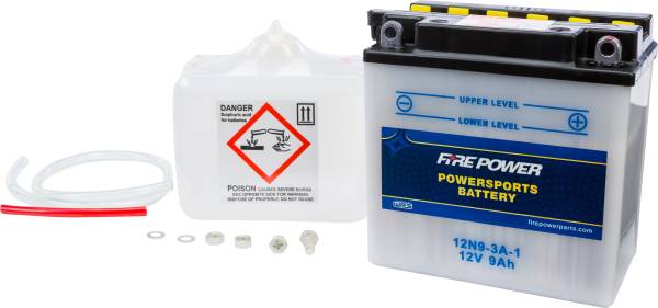 FIRE POWER - BATTERY W/ACID 12N9-3A-1 12V - Image 1