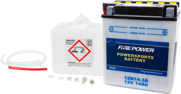 FIRE POWER - BATTERY W/ACID 12N14-3A 12V - Image 1