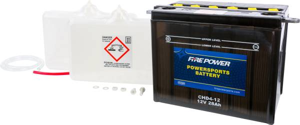 FIRE POWER - BATTERY W/ACID CHD4-12 12V - Image 1