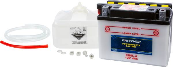 FIRE POWER - BATTERY W/ACID CB4L-A 12V HEAVY DUTY - Image 1