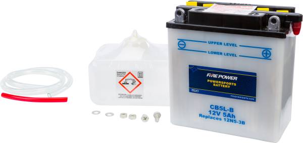 FIRE POWER - BATTERY W/ACID CB5L-B 12V HEAVY DUTY - Image 1