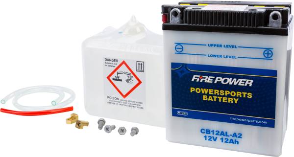 FIRE POWER - BATTERY W/ACID CB12AL-A2 12V HEAVY DUTY - Image 1