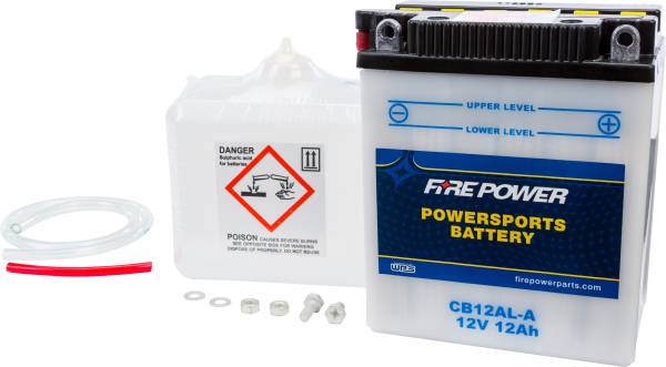 FIRE POWER - BATTERY W/ACID CB12AL-A 12V HEAVY DUTY - Image 1