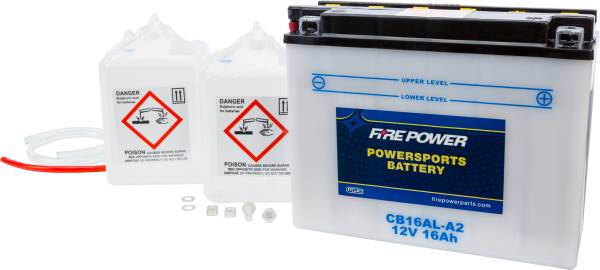 FIRE POWER - BATTERY W/ACID CB16AL-A2 12V HEAVY DUTY - Image 1