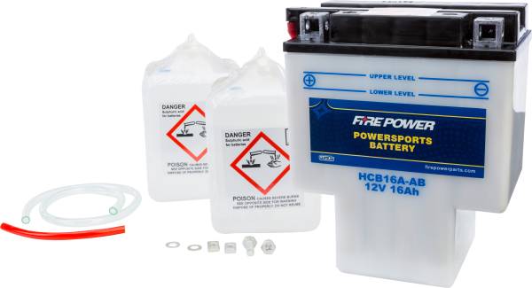 FIRE POWER - BATTERY W/ACID HCB16A-AB 12V HEAVY DUTY - Image 1