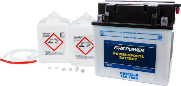 FIRE POWER - BATTERY W/ACID CB16CL-B 12V HEAVY DUTY - Image 1