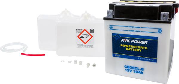 FIRE POWER - BATTERY W/ACID CB30CL-B 12V HEAVY DUTY - Image 1