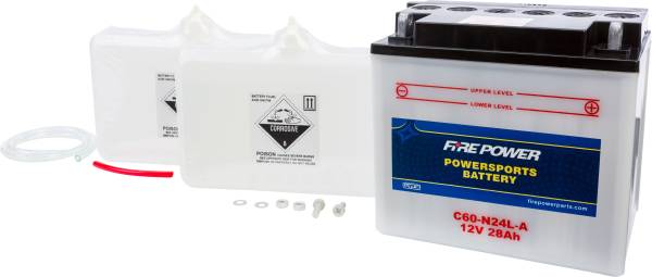 FIRE POWER - BATTERY W/ACID C60-N24L-A 12V HEAVY DUTY - Image 1