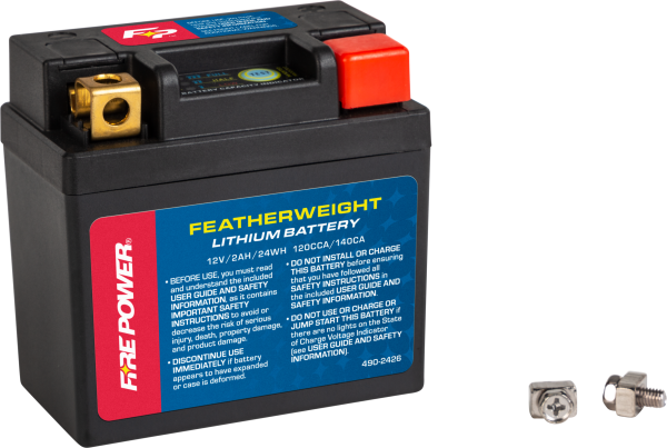 FIRE POWER - FEATHERWEIGHT LITHIUM BATTERY 120 CCA 12V/24WH - Image 1