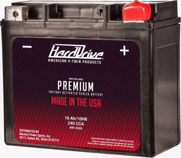 HARDDRIVE - GYZ16HL / YTX14L PREMIUM BATTERY - Image 1