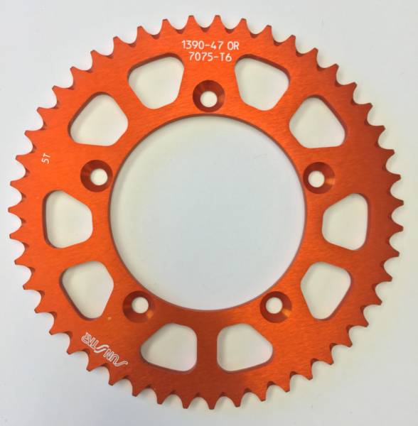 SUNSTAR - REAR SPROCKET ALUMINUM 47T-420 ORG HUSQ/KTM - Image 1