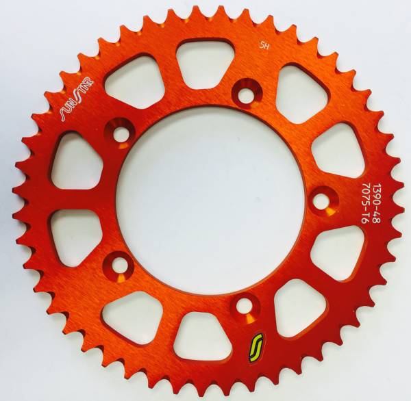 SUNSTAR - REAR SPROCKET ALUMINUM 48T-420 ORG HUSQ/KTM - Image 1