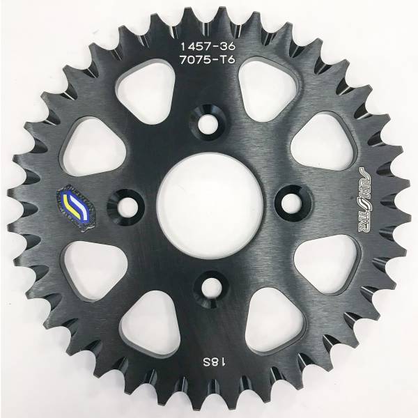 SUNSTAR - REAR SPROCKET ALUMINUM 36T-420 BLK COB - Image 1