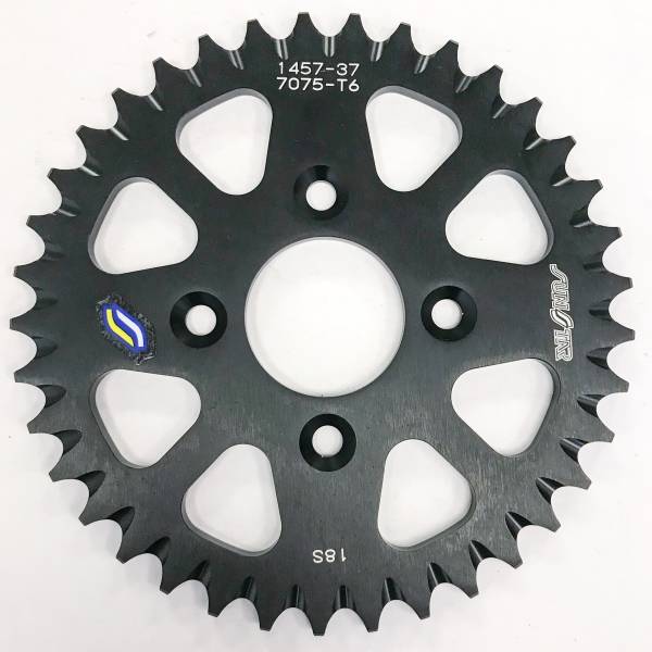 SUNSTAR - REAR SPROCKET ALUMINUM 37T-420 BLK COB - Image 1