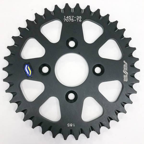 SUNSTAR - REAR SPROCKET ALUMINUM 38T-420 BLK COB - Image 1