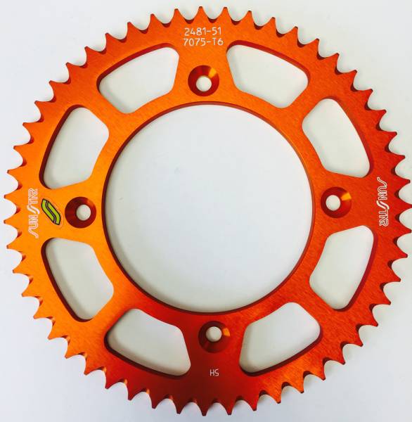 SUNSTAR - REAR SPROCKET ALUMINUM 51T-428 ORG HUSQ/KTM - Image 1