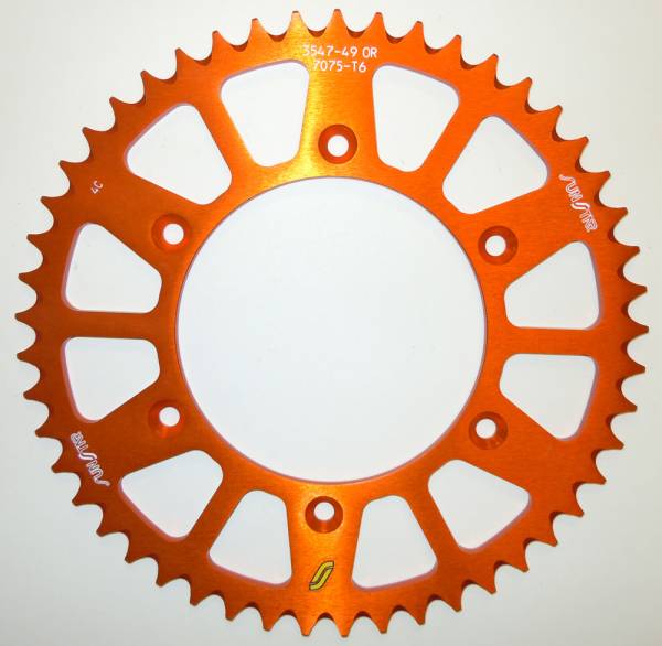 SUNSTAR - REAR SPROCKET ALUMINUM 49T-520 ORG HUS/HUSQ/KTM - Image 1