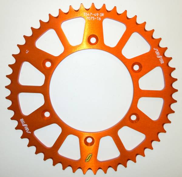 SUNSTAR - REAR SPROCKET ALUMINUM 52T-520 ORG HUS/HUSQ/KTM - Image 1