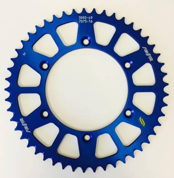 SUNSTAR - REAR SPROCKET ALUMINUM 48T-520 BLU HON/YAM - Image 1