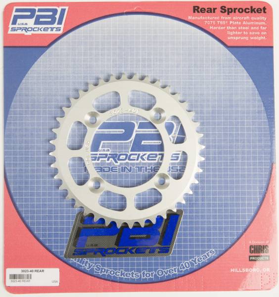 PBI - REAR SPROCKET ALUMINUM 40T-420 HON - Image 1