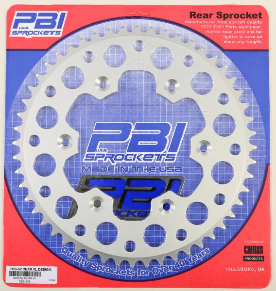 PBI - REAR SPROCKET ALUMINUM 52T-520 BETA/HON - Image 1