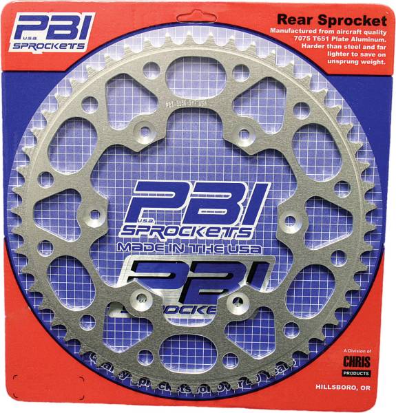 PBI - REAR SPROCKET ALUMINUM 52T-420 KAW/SUZ - Image 1