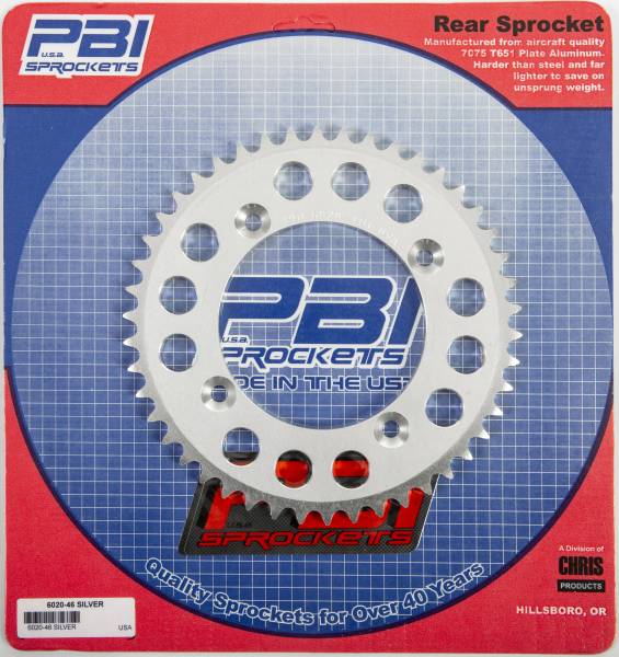 PBI - REAR SPROCKET ALUMINUM 46T-420 SUZ/YAM - Image 1