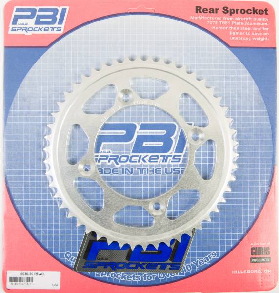 PBI - REAR SPROCKET ALUMINUM 50T-428 SUZ/YAM - Image 1