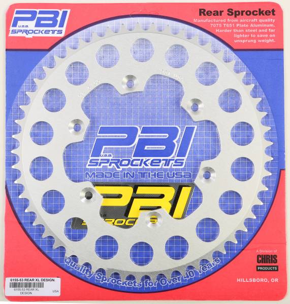 PBI - REAR SPROCKET ALUMINUM 53T-520 KAW/SUZ - Image 1