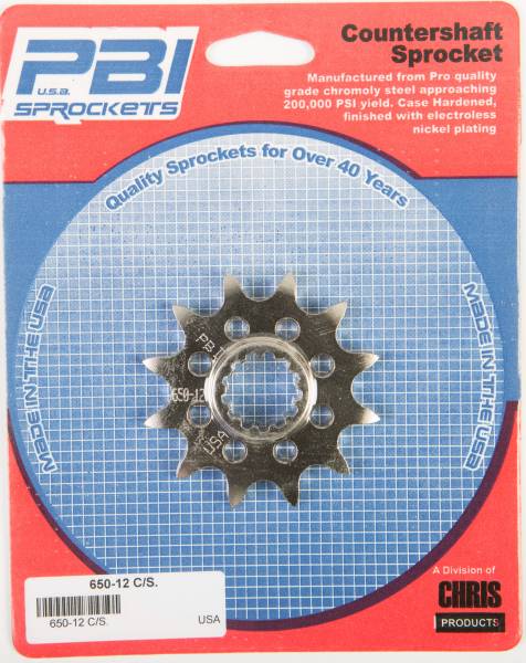 PBI - FRONT CS SPROCKET STEEL 12T-520 KAW/SUZ - Image 1