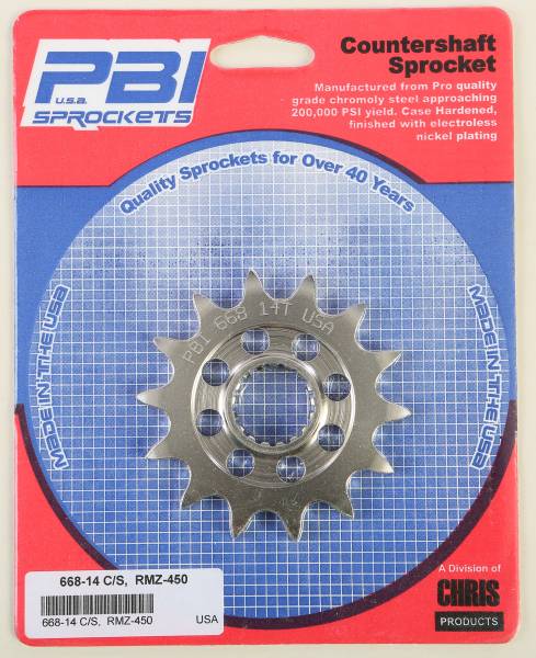 PBI - FRONT CS SPROCKET STEEL 14T-520 SUZ - Image 1